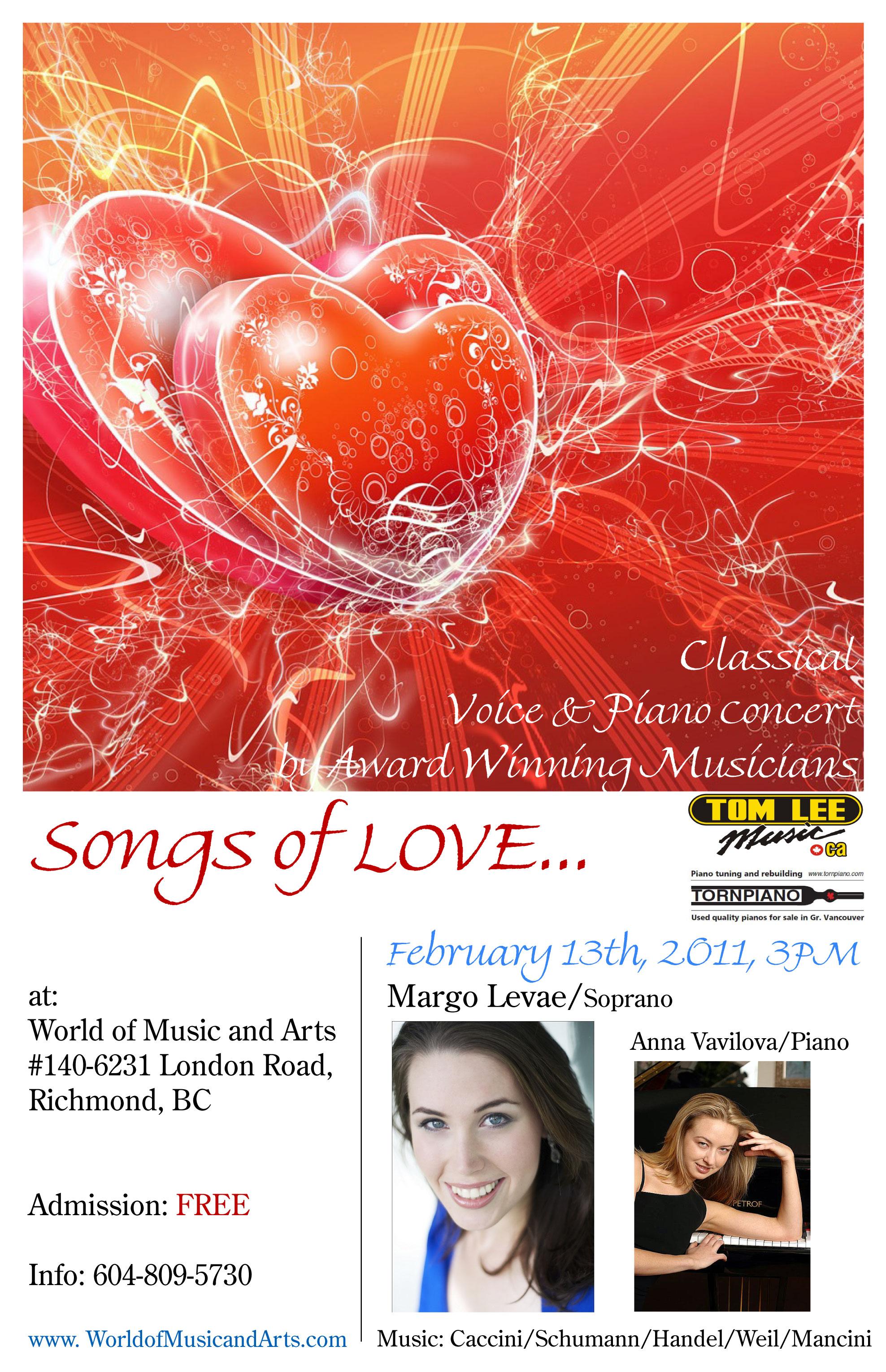 Songs of Love, poster