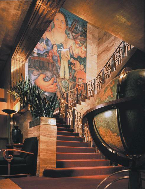Diego Rivera mural at the City Club of San Francisco