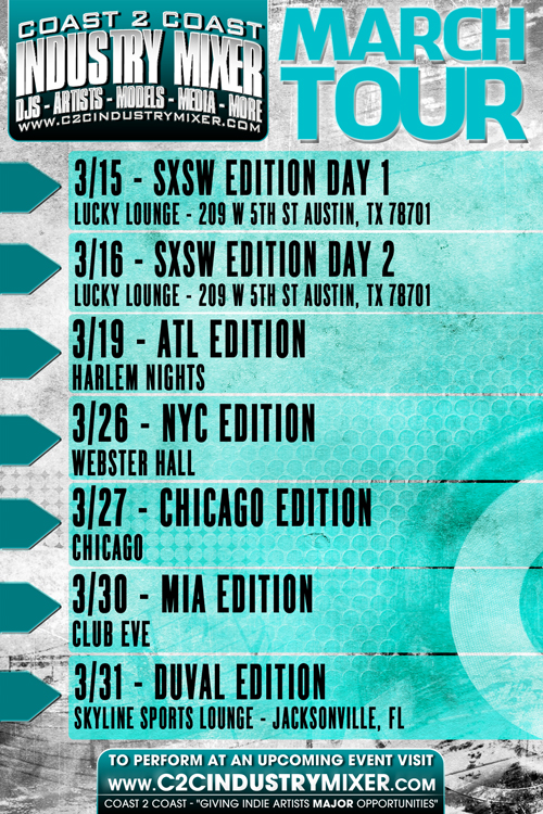 Coast 2 Coast Industry Mixer March Tour Coast 2 Coast Industry Mixer March Tour