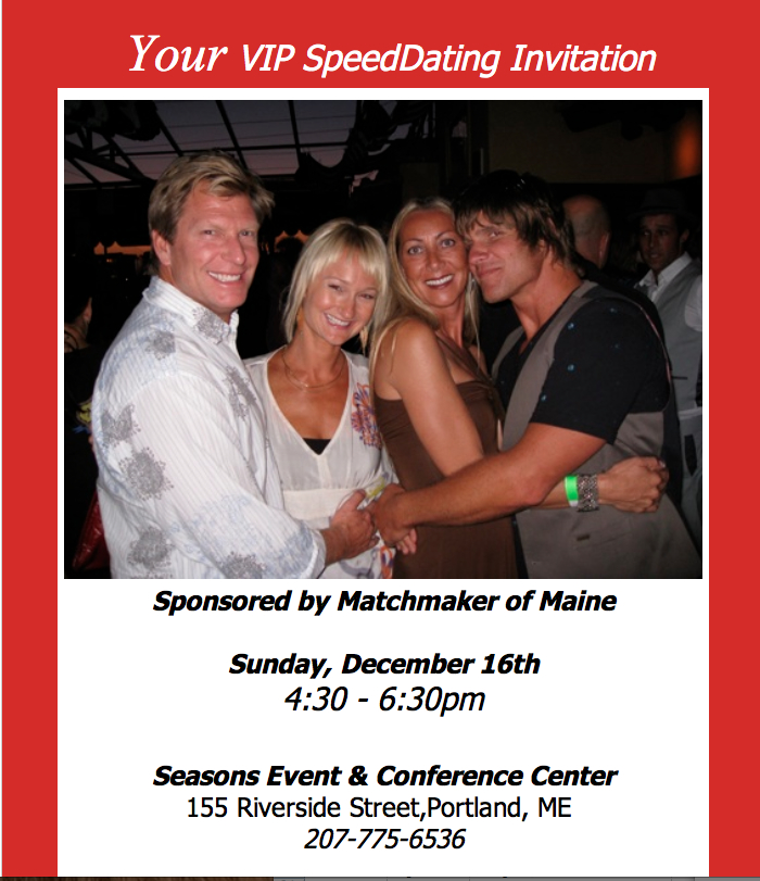 Matchmaker of Maine Speed Dating - Eventbrite