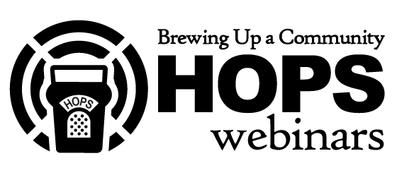 Brewing Up a Community Hops Webinars logo for Brewing Up a Community Hops Webinars