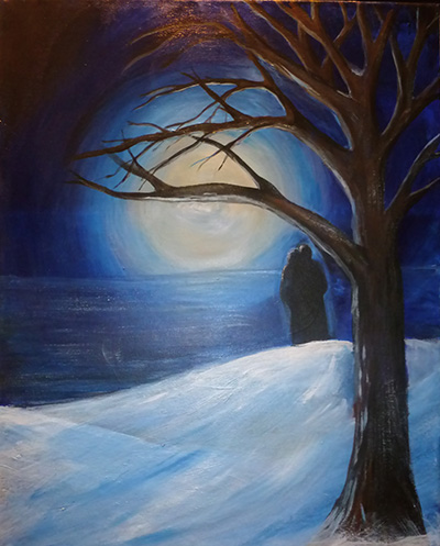 Lover's Moon Lover's Moon painting