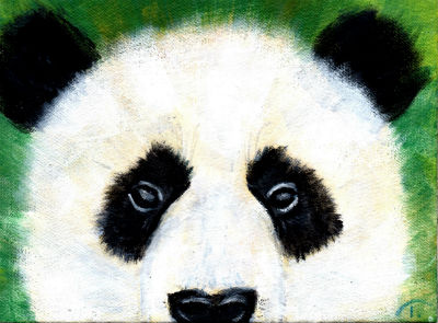 Panda Bear Painting