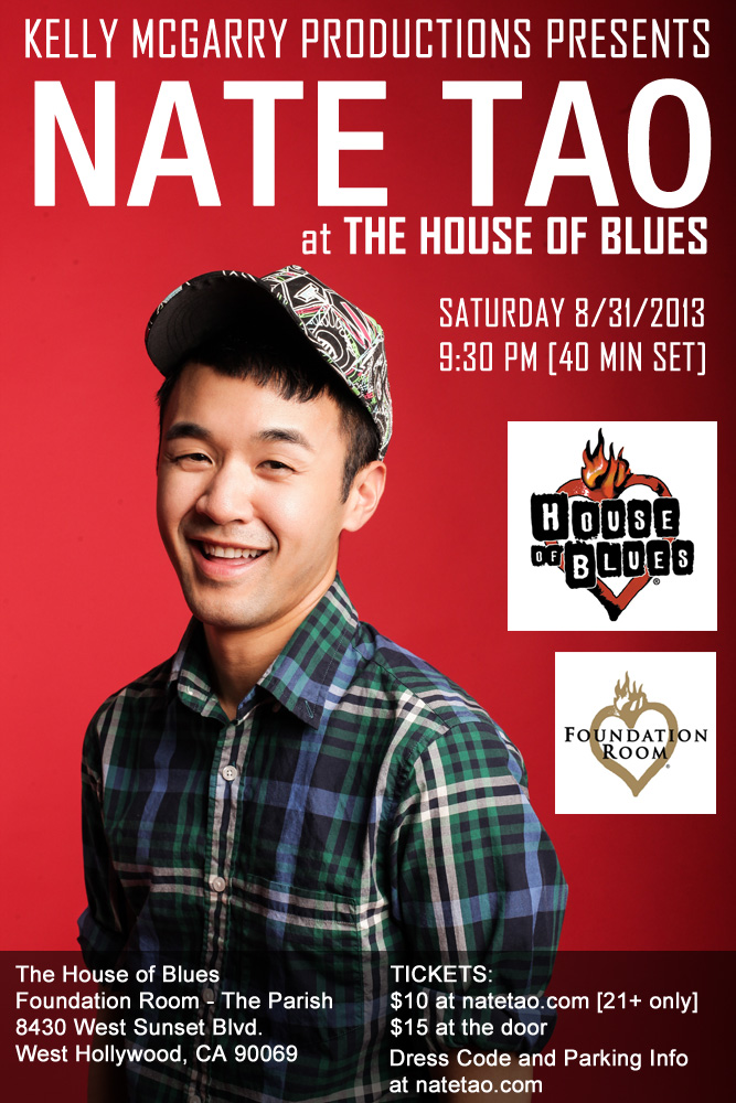 Nate Tao at The House of Blues Nate Tao at The House of Blues