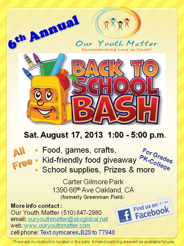 6th Annual Back To School Bash Tickets, Sat, Aug 17, 2013 at 1:00 PM ...