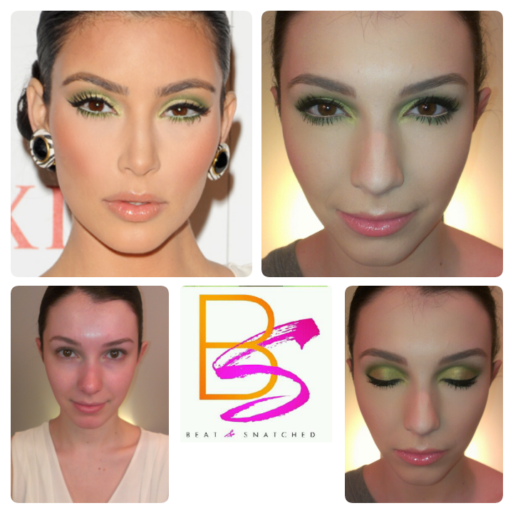 kim k green eyeshadow