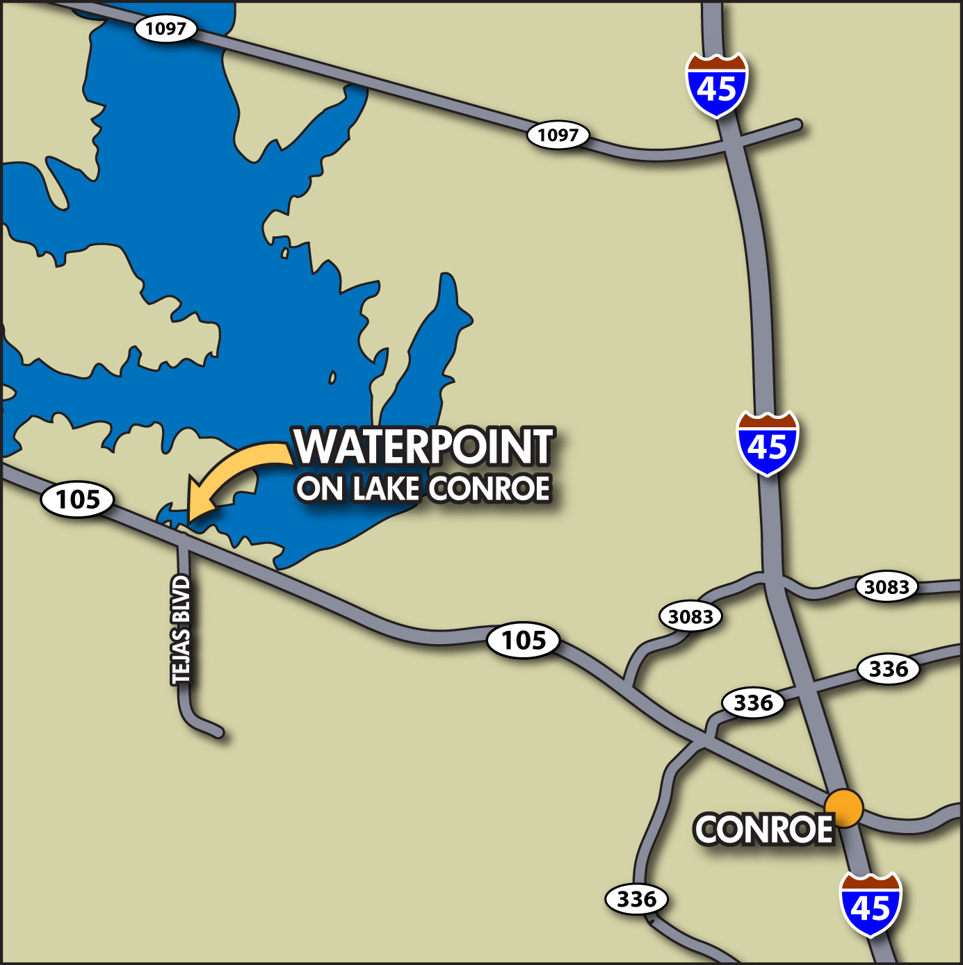 The County Line on Lake Conroe The County Line on Lake Conroe Map