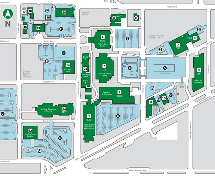 Map Of Unt