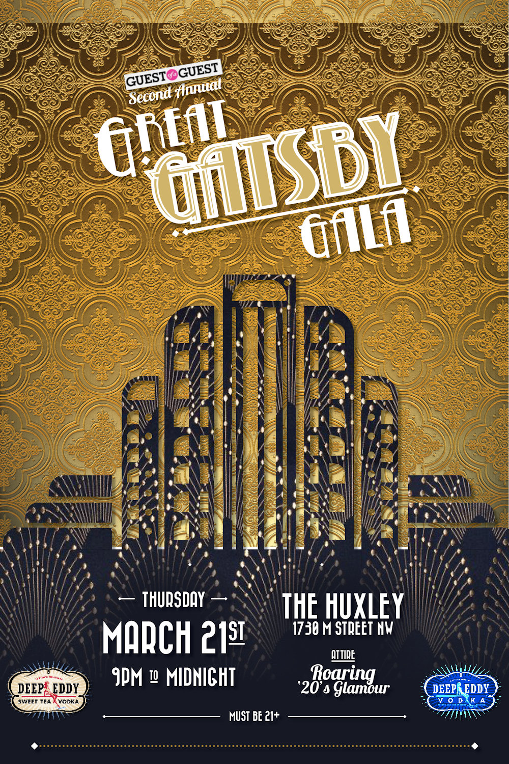 2nd Annual Great Gatsby Gala @ The Huxley | Washington | District of Columbia | United States