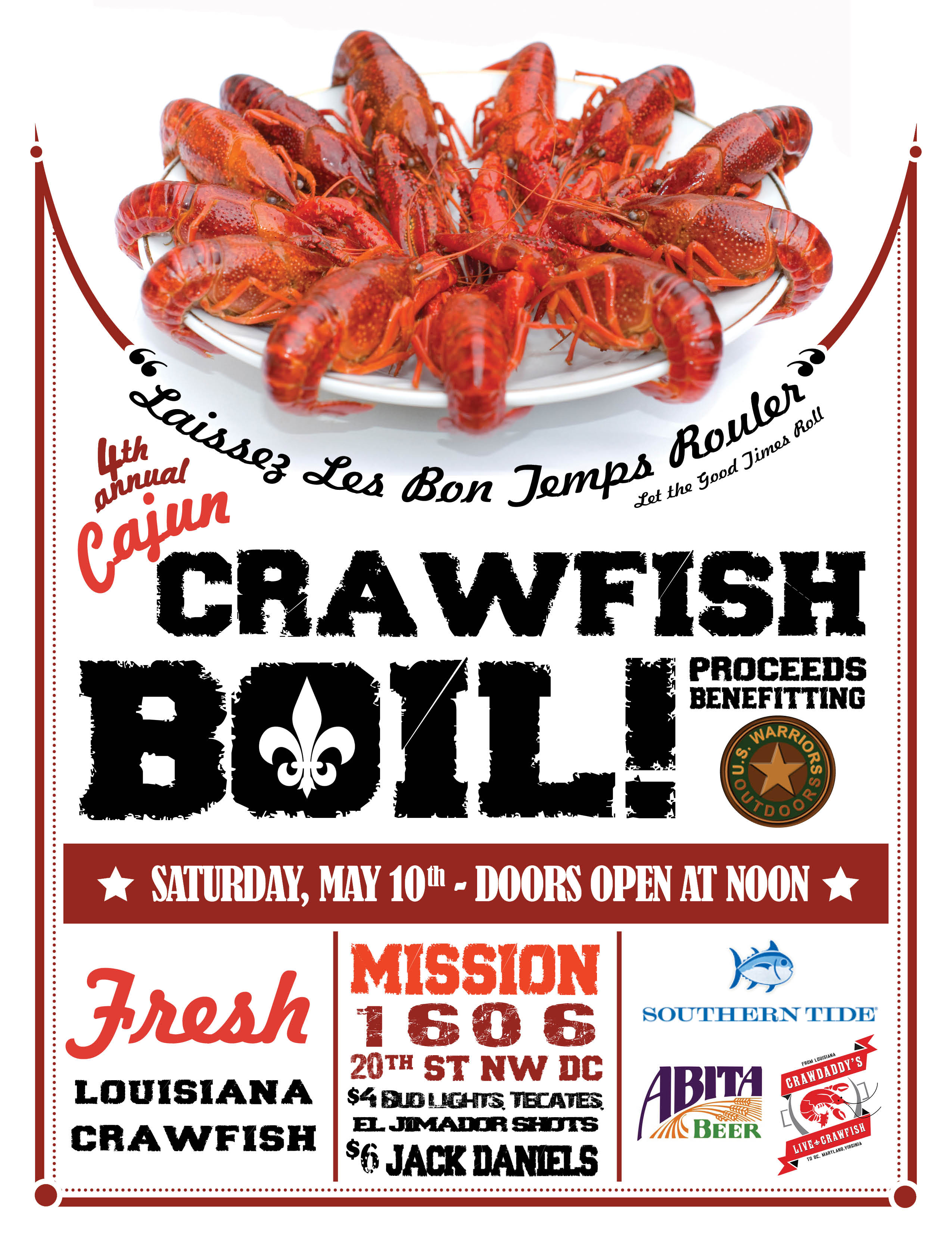 4th Annual Cajun Crawfish Boil Tickets, Sat, May 10, 2014 at 12:00 PM ...