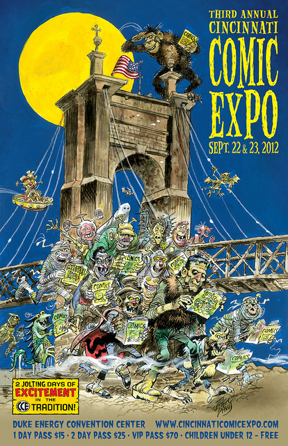 2012 Cincinnati Comic Expo poster by Jack Davis