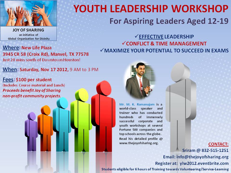 Youth Leadership Workshop flyer