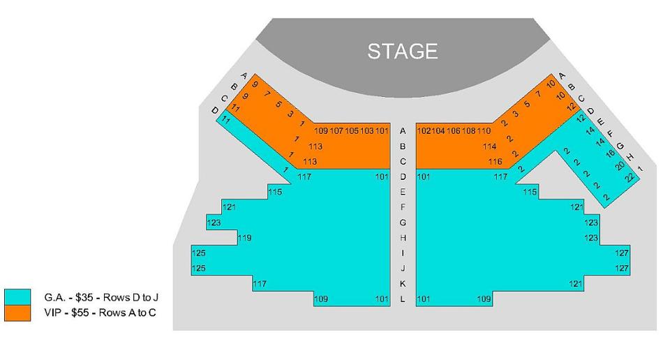 Seating Chart for the Concert