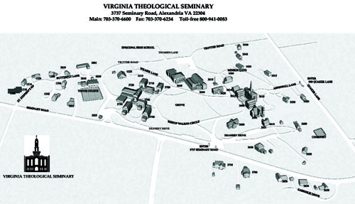 Map of picnic location grounds - The Grove of Virginia Theological Seminary Map of picnic location grounds - The Grove of Virginia Theological Seminary