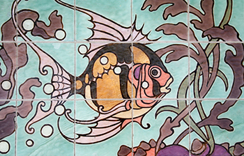 Julia Morgan Fish Tile