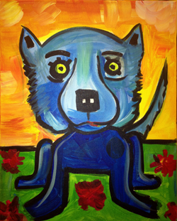 BLUE DOG by Nicole Anderson