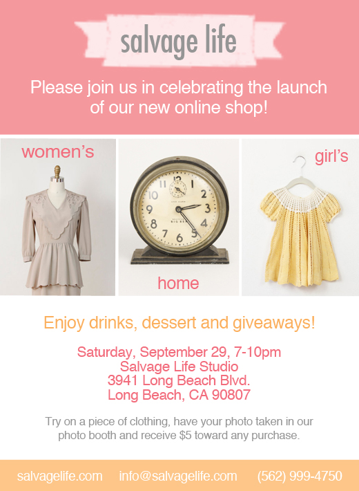 Online Shop Launch Party Invite