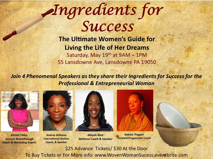 The Woven Woman presents The Ingredients of Success May Event The Woven Woman presents The Ingredients of Success May Event