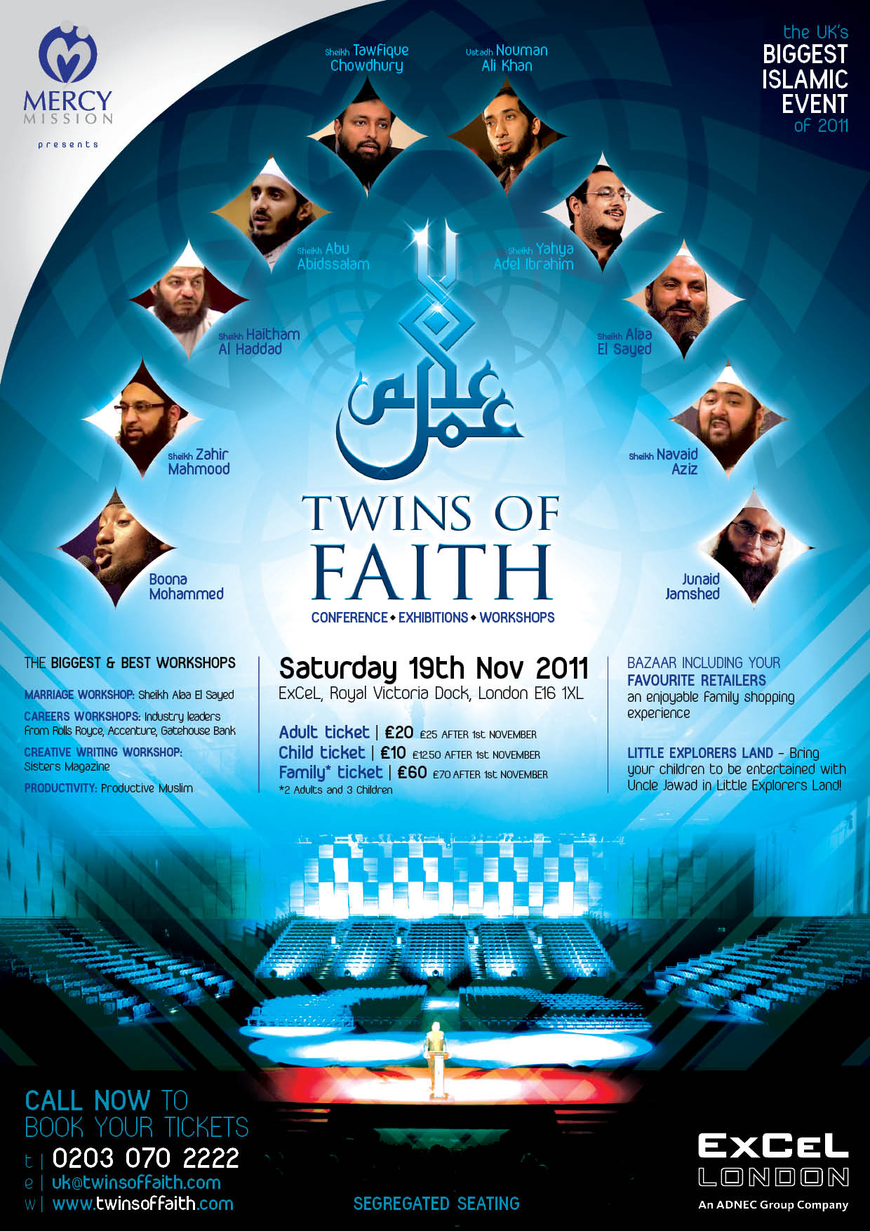 Twins of Faith - Mercy Missions Annual Conference 2011 Eventbriteposter
