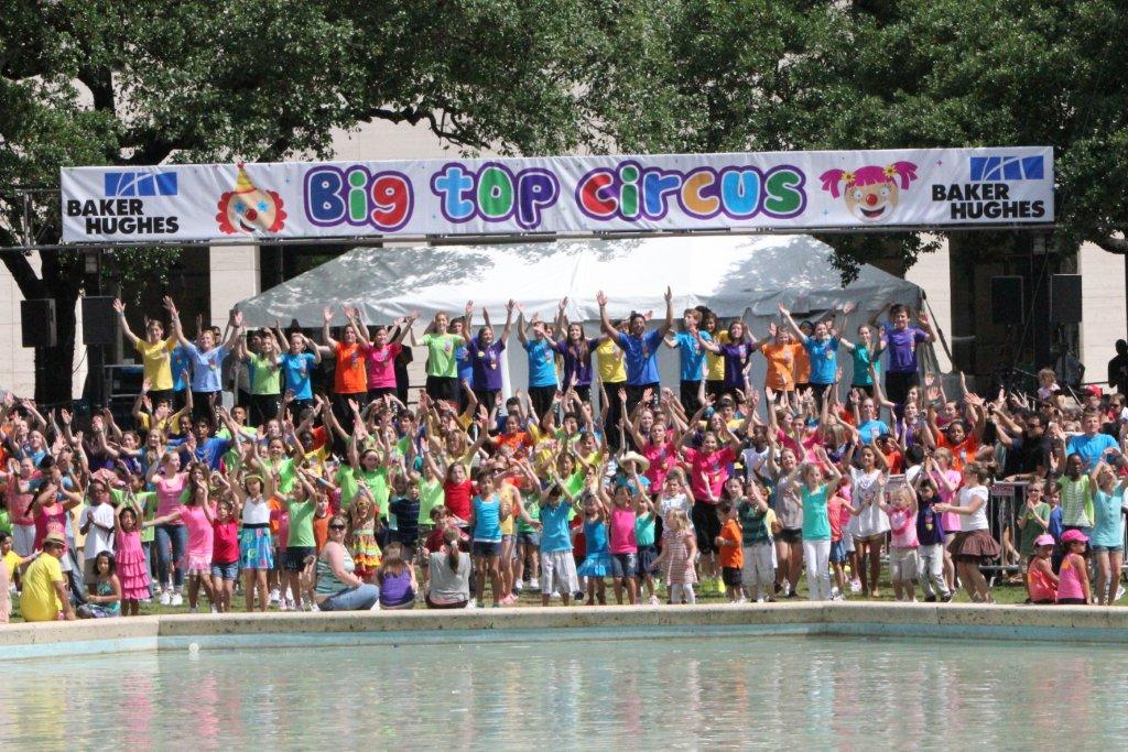 Big Top Stage Houston Children's Festival Baker Hughes Big Top Stage