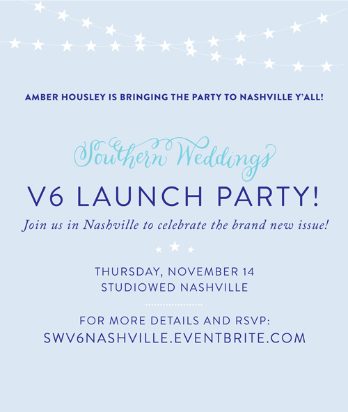 Southern Weddings V6 Satellite Launch Party hosted by Amber Housley
