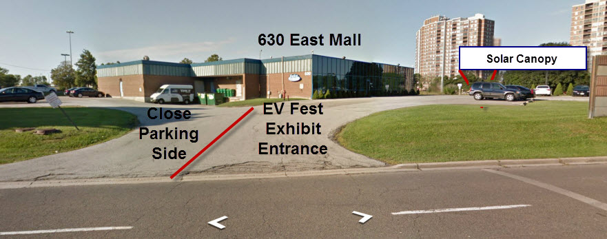 Google Street View Image of 630 the East Mall - Annotated