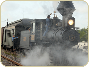 Orange Blossom Cannonball Steam Train