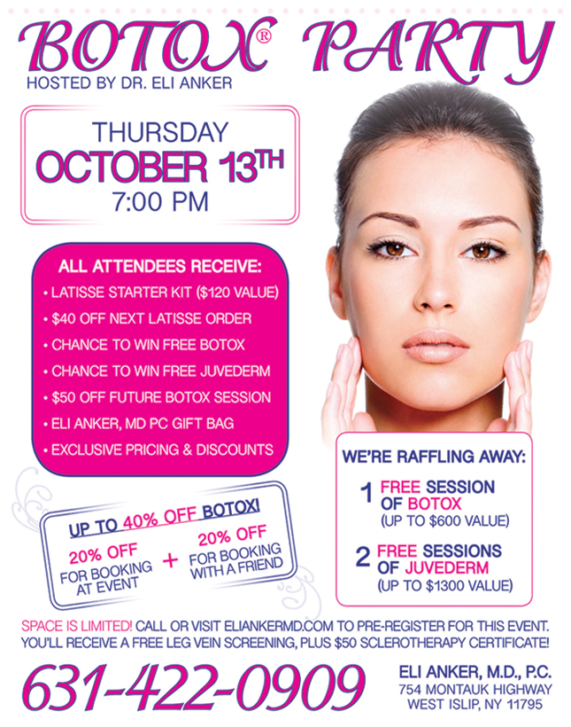 Botox Party Invitations