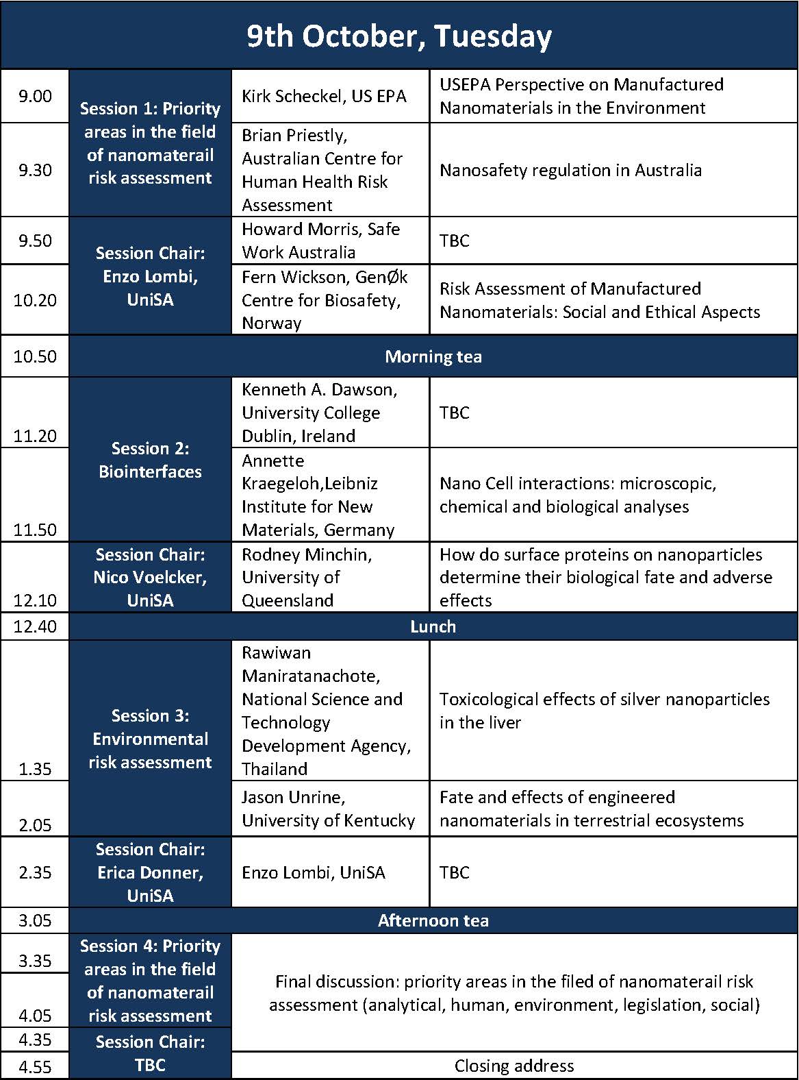 International Workshop on the Risk Assessment of Manufactured ...