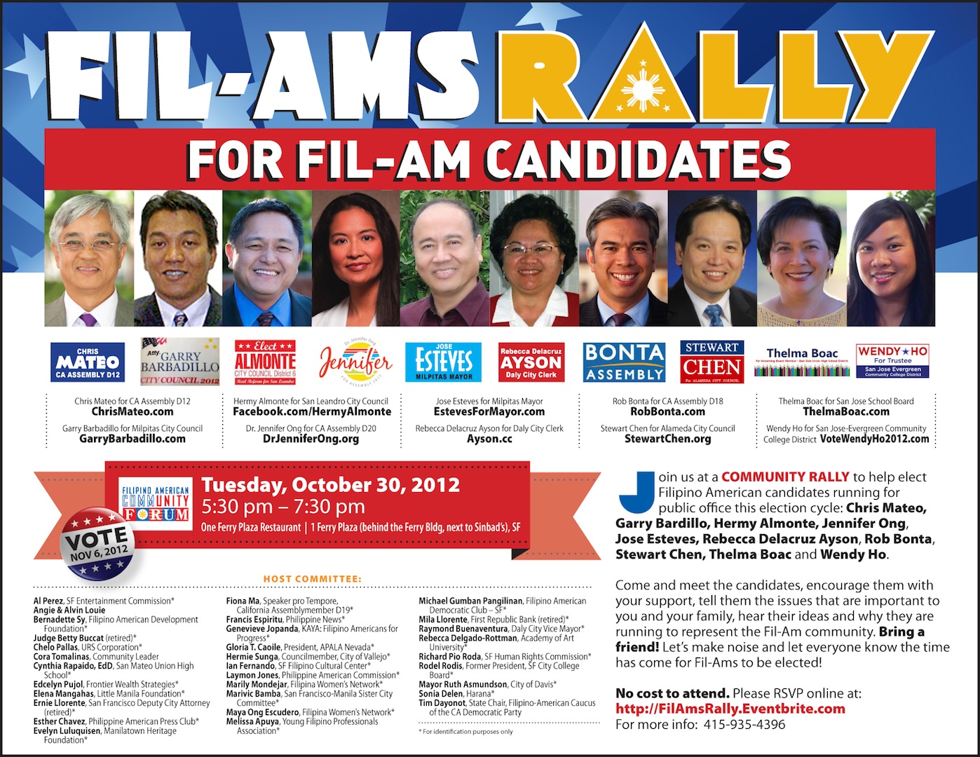 FilAms Rally FilAm Candidates