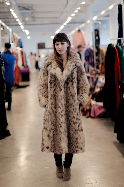 Nicole Simone shops the December edition of A Current Affair Pop Up Vintage Marketplace in Downtown LA