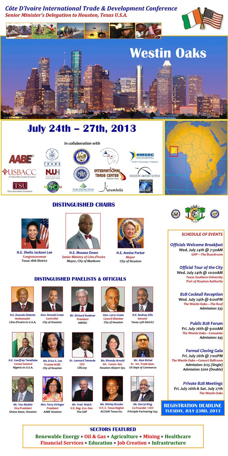 Cote D'Ivoire International Trade & Development Conference Houston