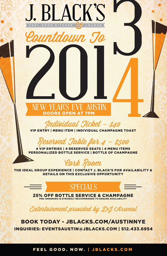 J. BLACK'S-Austin NYE 2014 J. BLACK'S-Austin NYE