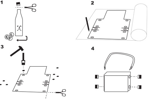 Manual about how a Pfandtasche is made