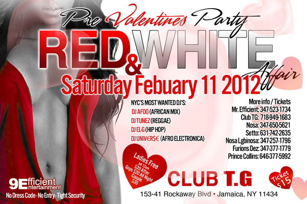 Valentine's Party NYC Most wanted Dj Afoo ,Dj EL-G VS.Dj tunez,DJ ...