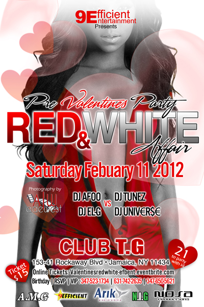 Valentine's Party NYC Most wanted Dj Afoo ,Dj EL-G VS.Dj tunez,DJ ...