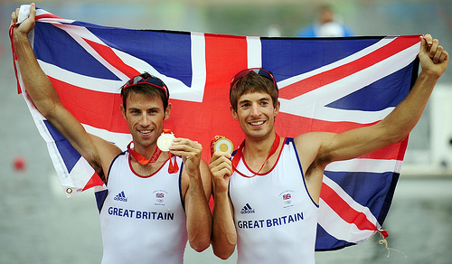 Mark Hunter &Zac Purchase winning gold at 2008 Beijing Olympics.