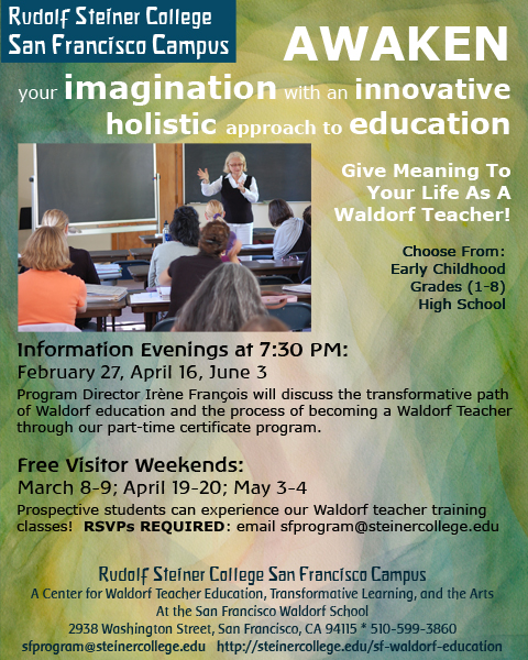 Waldorf Teacher Training in San Francisco Waldorf Teacher Training in San Francisco