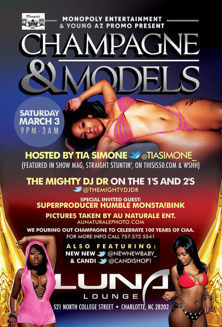 CIAA 2012 | CHAMPAGNE & MODELS Monopoly Entertainment Flyer
