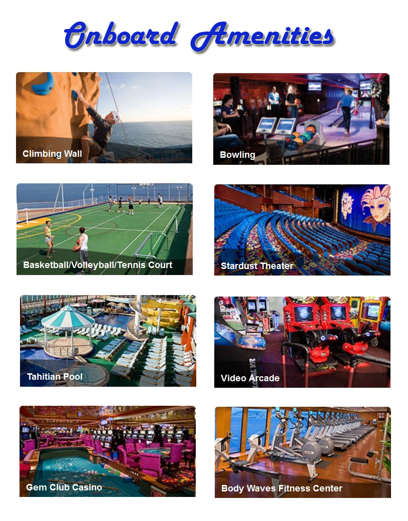 Onboard Amenities