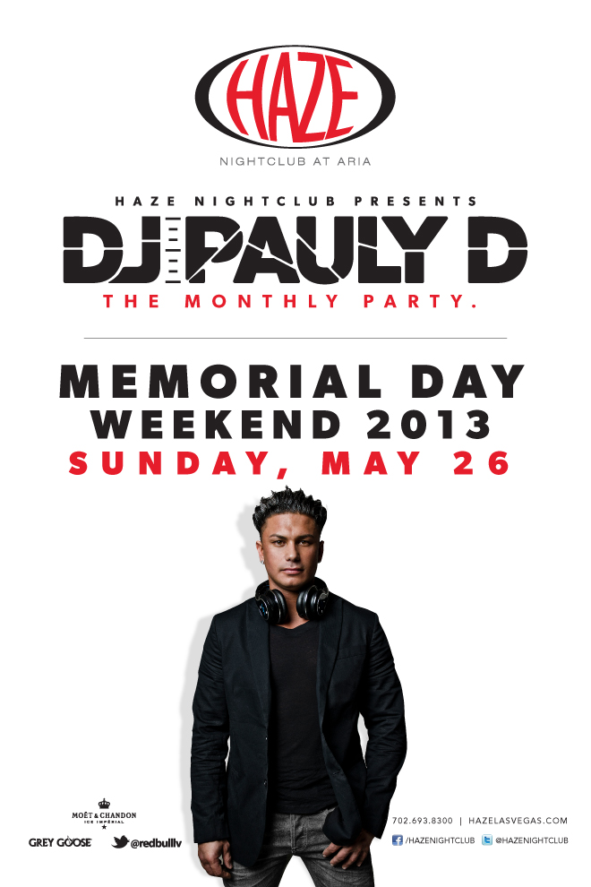 DJ Pauly D Guest DJ Set MDW Memorial Day Weekend at HAZE Nightclub in Las Vegsa