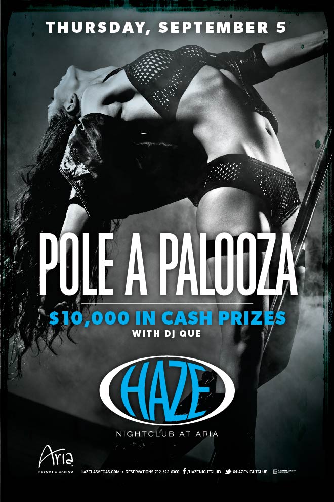 Pole dancing competition in Las Vegas at HAZE Nightclub
