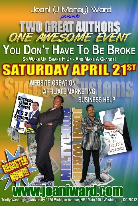 Two Great Authors, One Awesome Event Promo for 4-21-12 Event