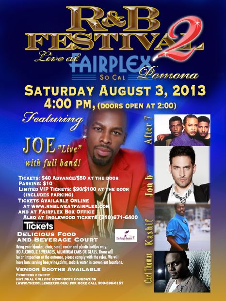 R&B Festival "Live" at Fairplex 2013 Tickets, Sat, Aug 3, 2013 at 3:00