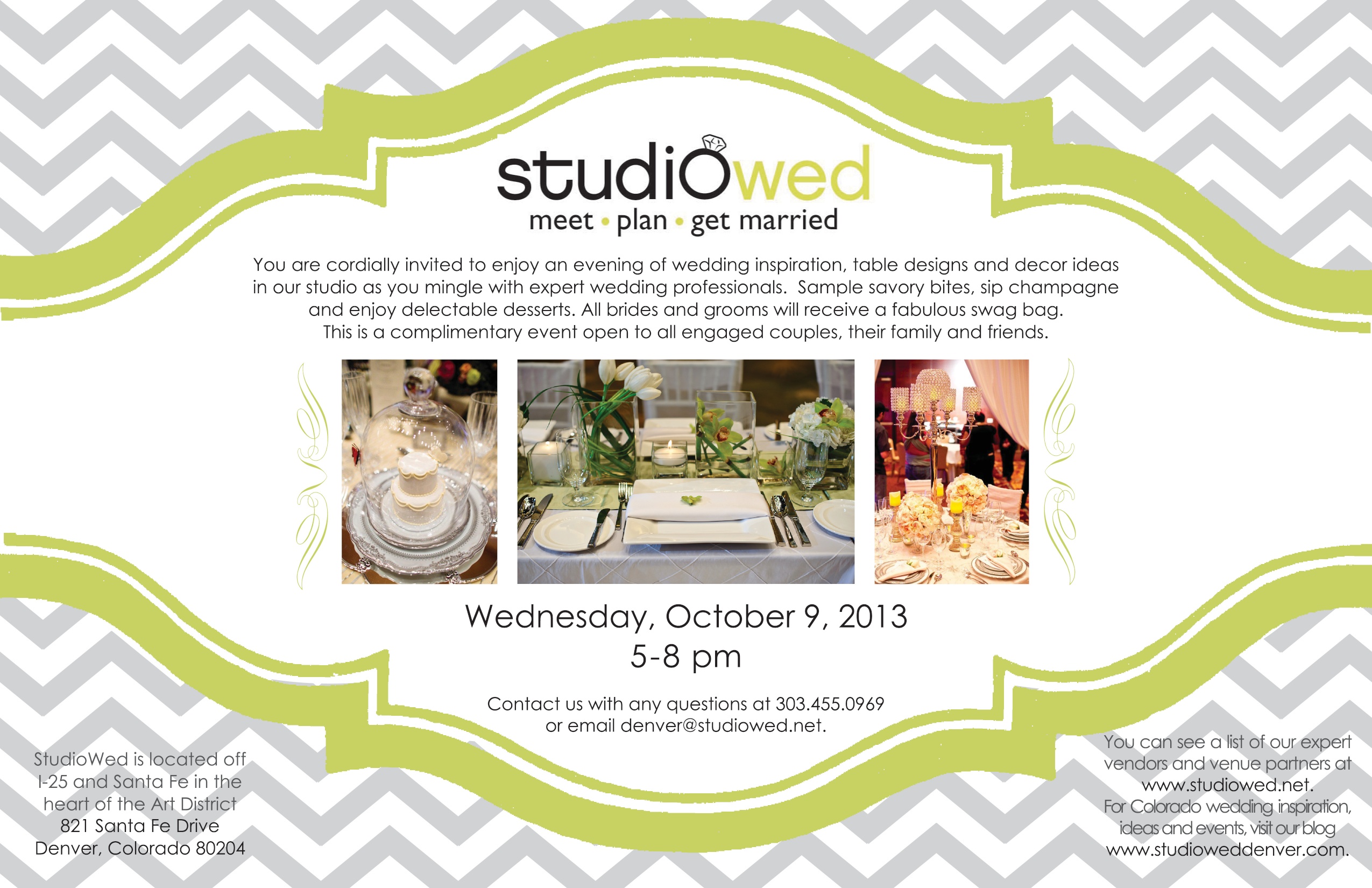 StudioWed Fall Showcase Invitation