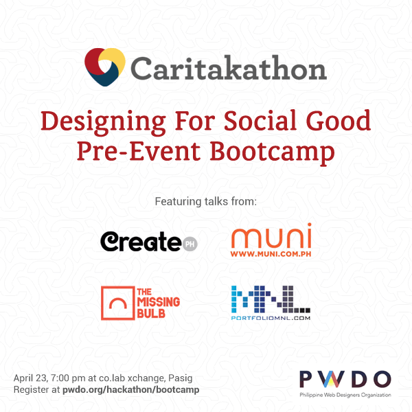 Caritakathon 2014 bootcamp banner