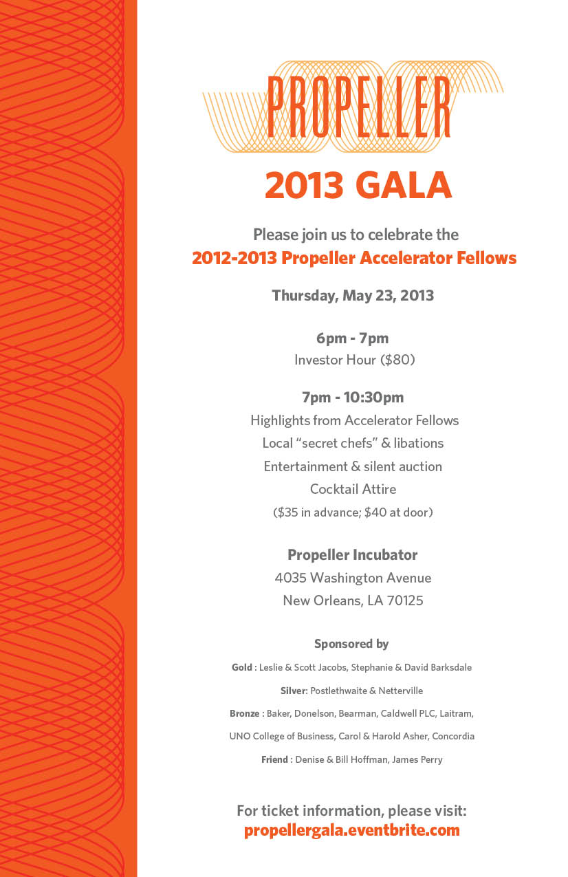 Propeller Gala Invite 2013
