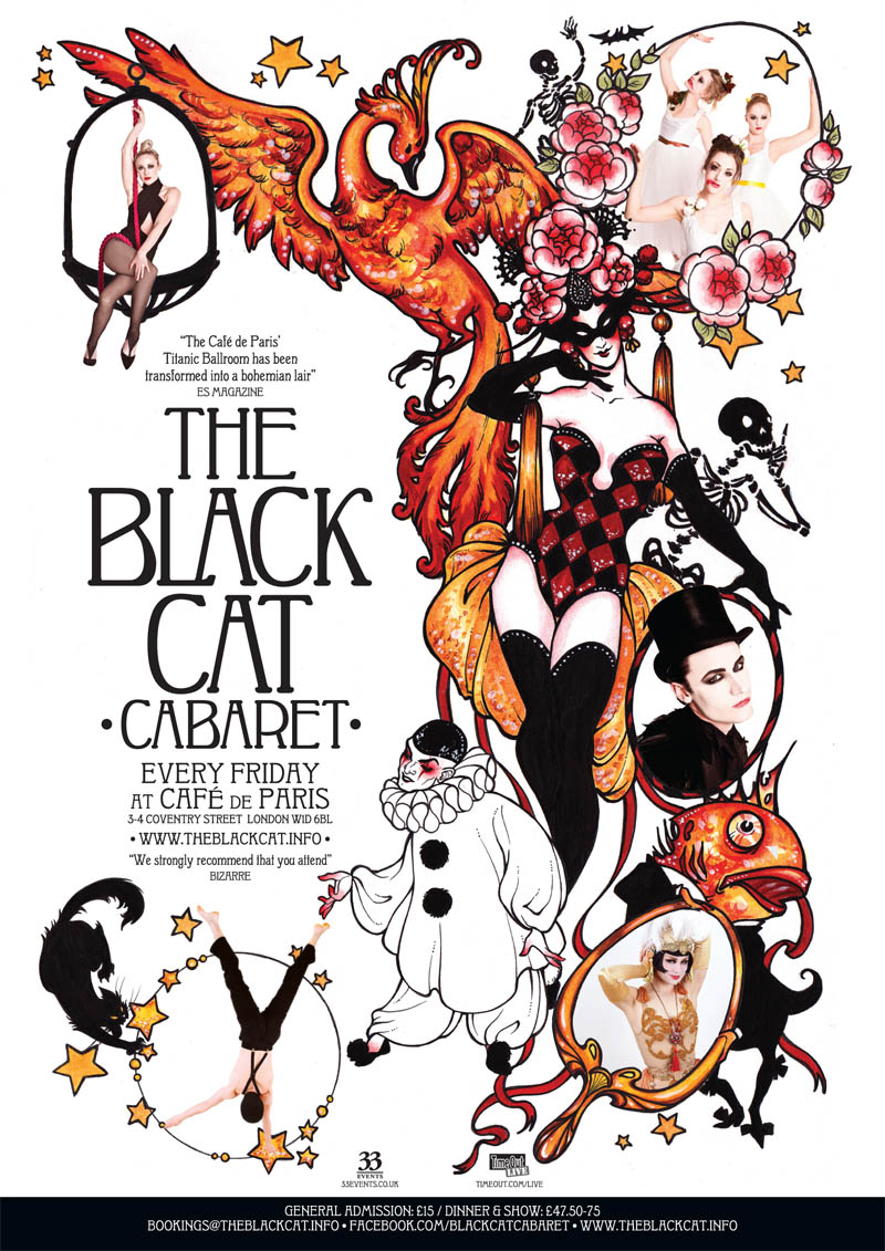 Black Cat Cabaret 2013 Summer Poster Black Cat Cabaret 2013 Summer Poster