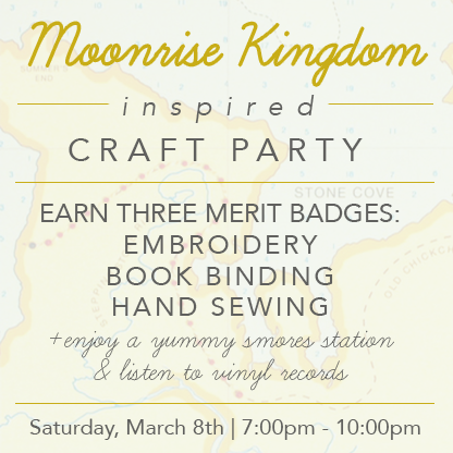 Moonrise Kingdom Craft Party