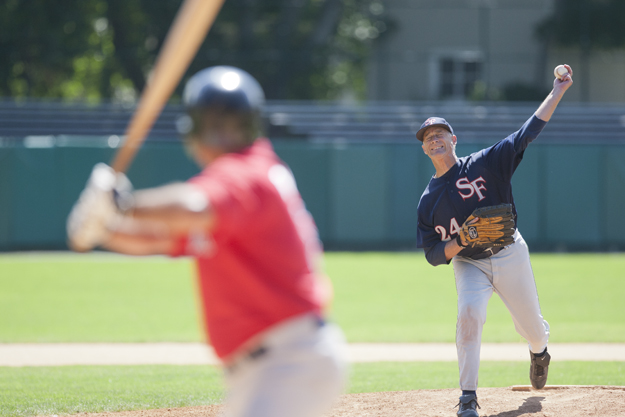 Going yard with a wooden bat!! Experience the thrill of playing on Doubleday